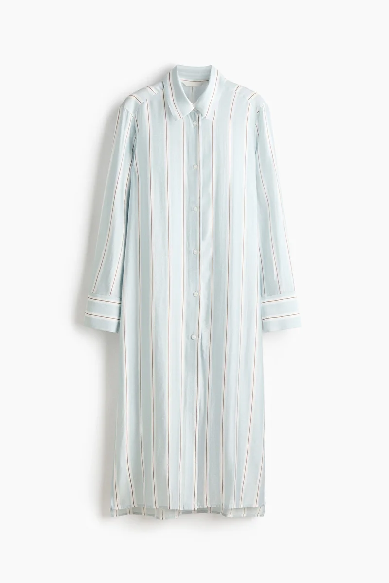 H&M Long viscose-blend shirt